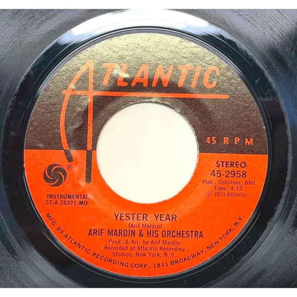 Arif Mardin & His Orchestra Yester Year / Theme From Brother Sun 45 Record VG+ - Picture 2 of 4